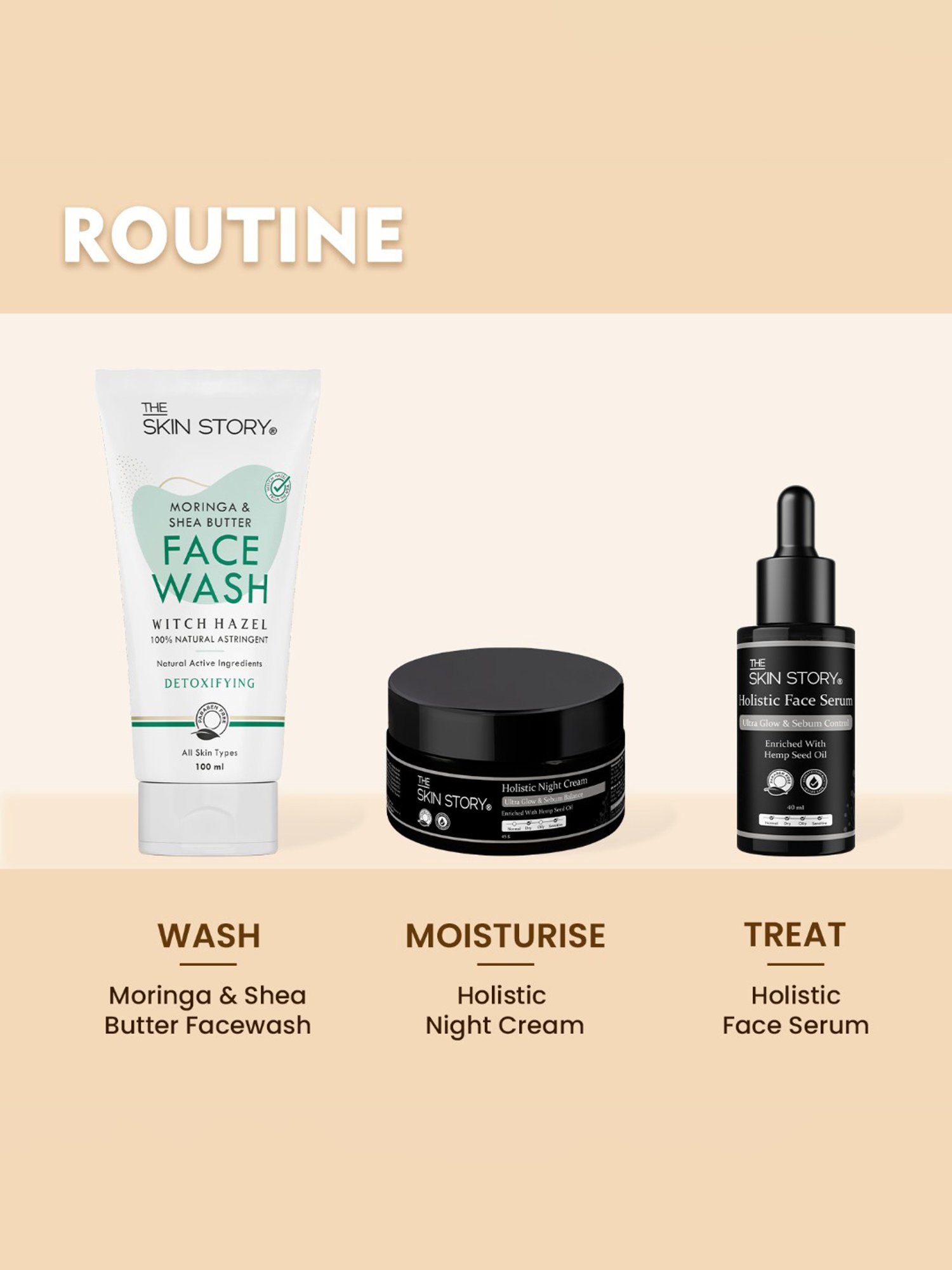 The Skin Story Hemp Seed Oil Holistic Face Serum - 40 ml