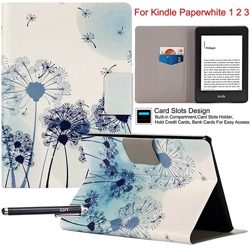 Case for Kindle Paperwhite Ultra Slim PU Leather Smart Leightweight Case Build in Magnetic with Auto SleepWake Function for  Kindle Paperwhite 6 EReader Dandelion