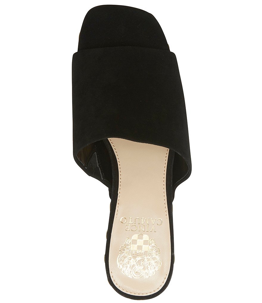 Vince Camuto Haniya Studded Suede Square Toe Mules
