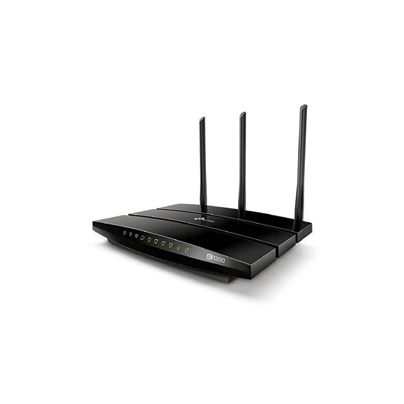 AC1200 Gigabit Smart WiFi Router - 5GHz Gigabit Dual Band Wireless Internet Router, Supports Guest WiFi, Black