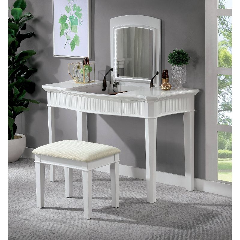 Salisbury Vanity w/Mirror White - Chique