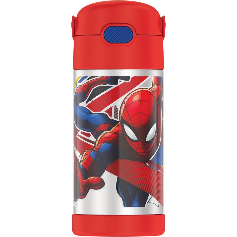 Disney Spider-Man 22oz Plastic Flip Top Tumbler with Strap Red