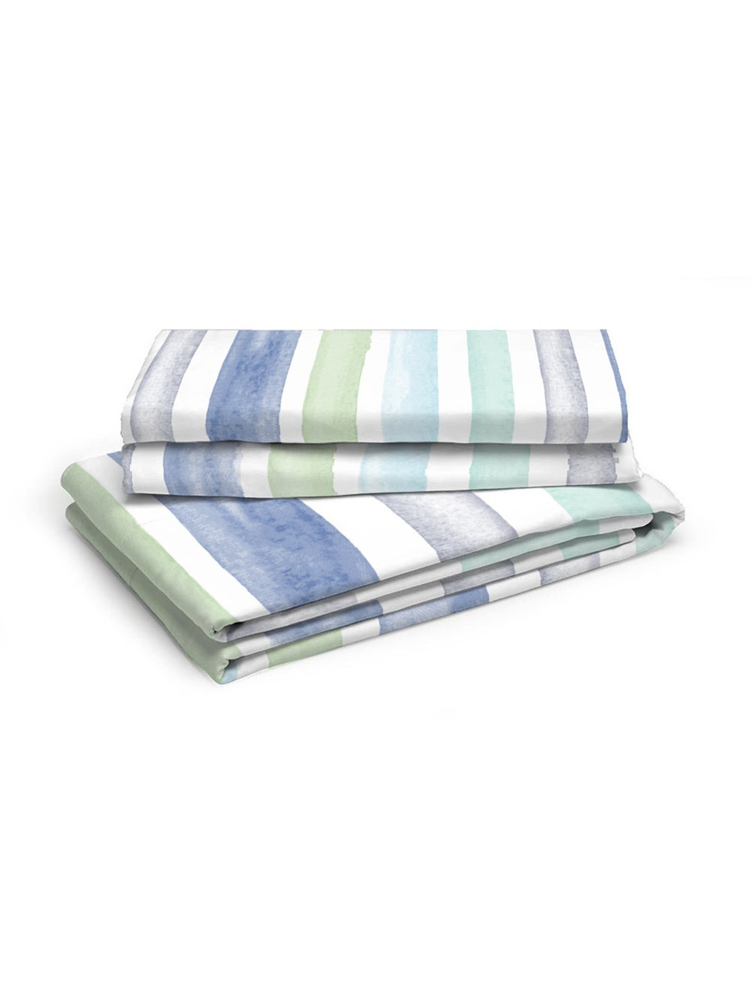 Layers Panchatatva Floral Blue 146 TC Cotton King Bed Sheet with 2 Pillow Covers