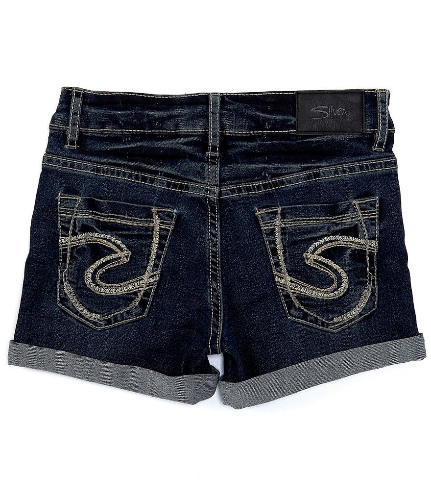 Silver Jeans Co. Big Girls 7-16 Roll-Cuff Denim Shorts