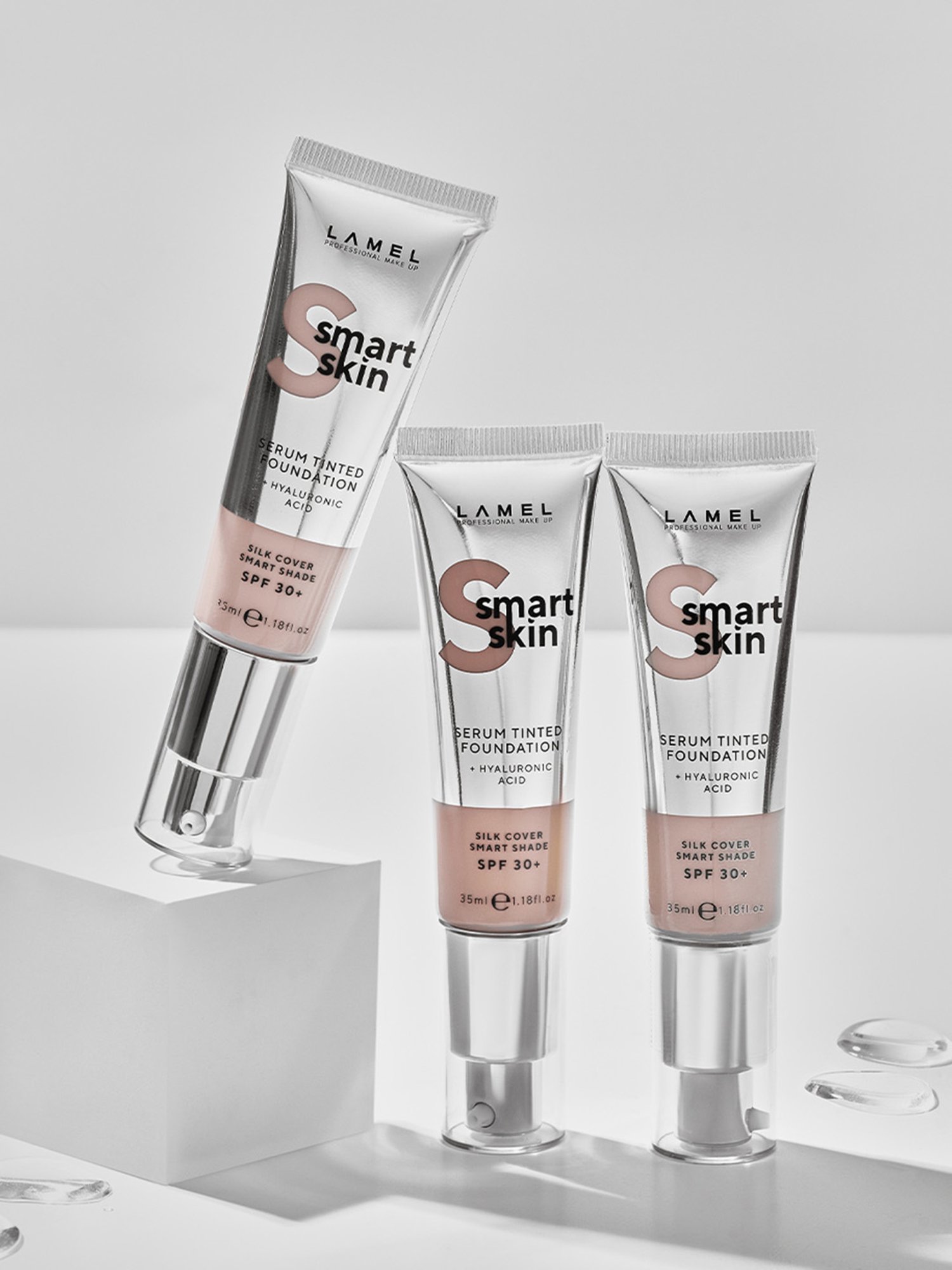 Lamel Smart Skin Serum Tinted Foundation SPF 30 + 409 Deep Beige - 35 ml