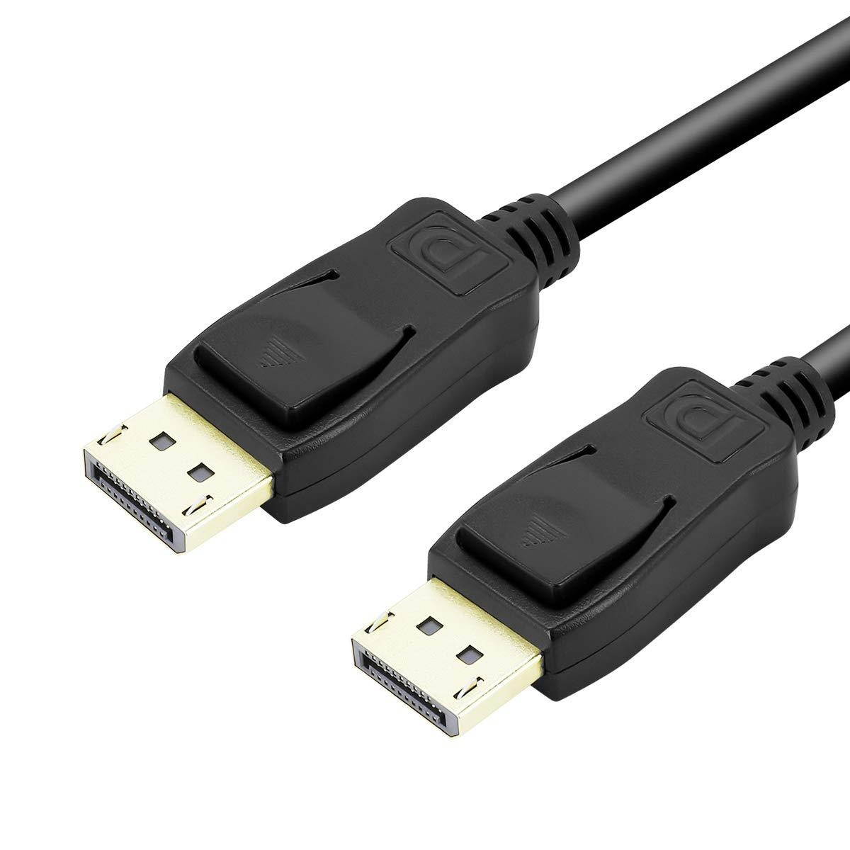 displayport to dp 4k 60hz 6 feet cable, benfei displayport to display port male to male cable goldplated cord for for lenovo, dell, hp, asus