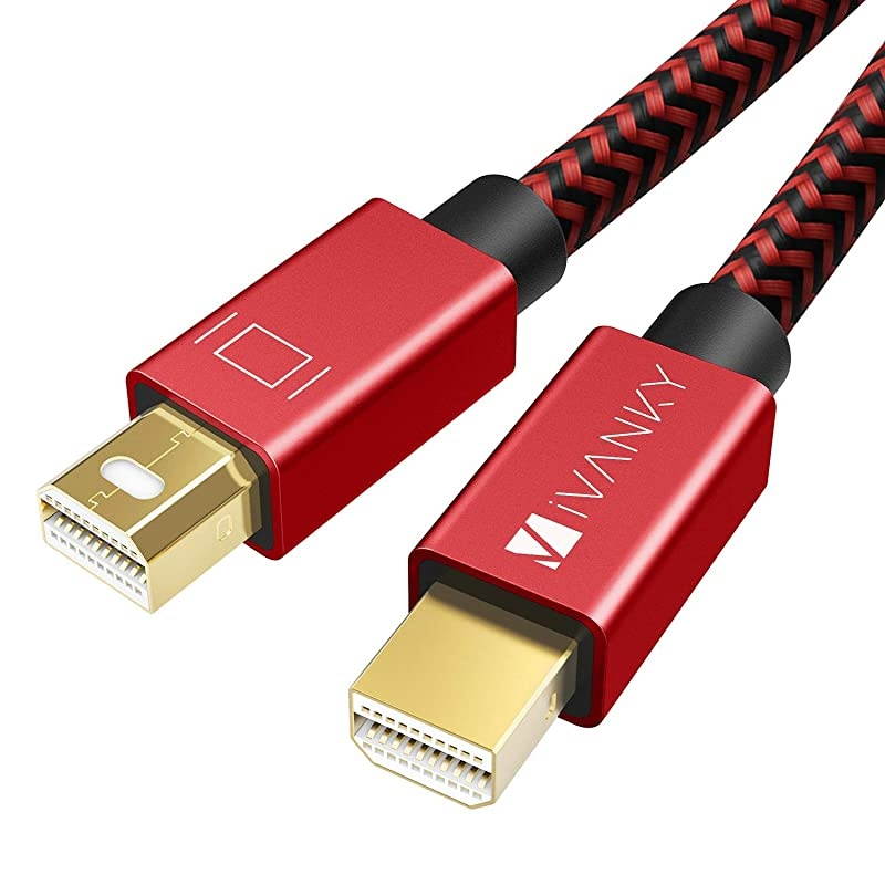 Mini DisplayPort to Mini DisplayPort Cable 4K Mini DP Cable  Mini Display Port Cable 2M66ft Red Compatible with MacBook ProAir iMac Surface Dell ASUS