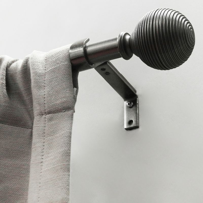 Loft by Umbra 36"-66" Soft Square Curtain Rod Set Oil Rubbed Bronze