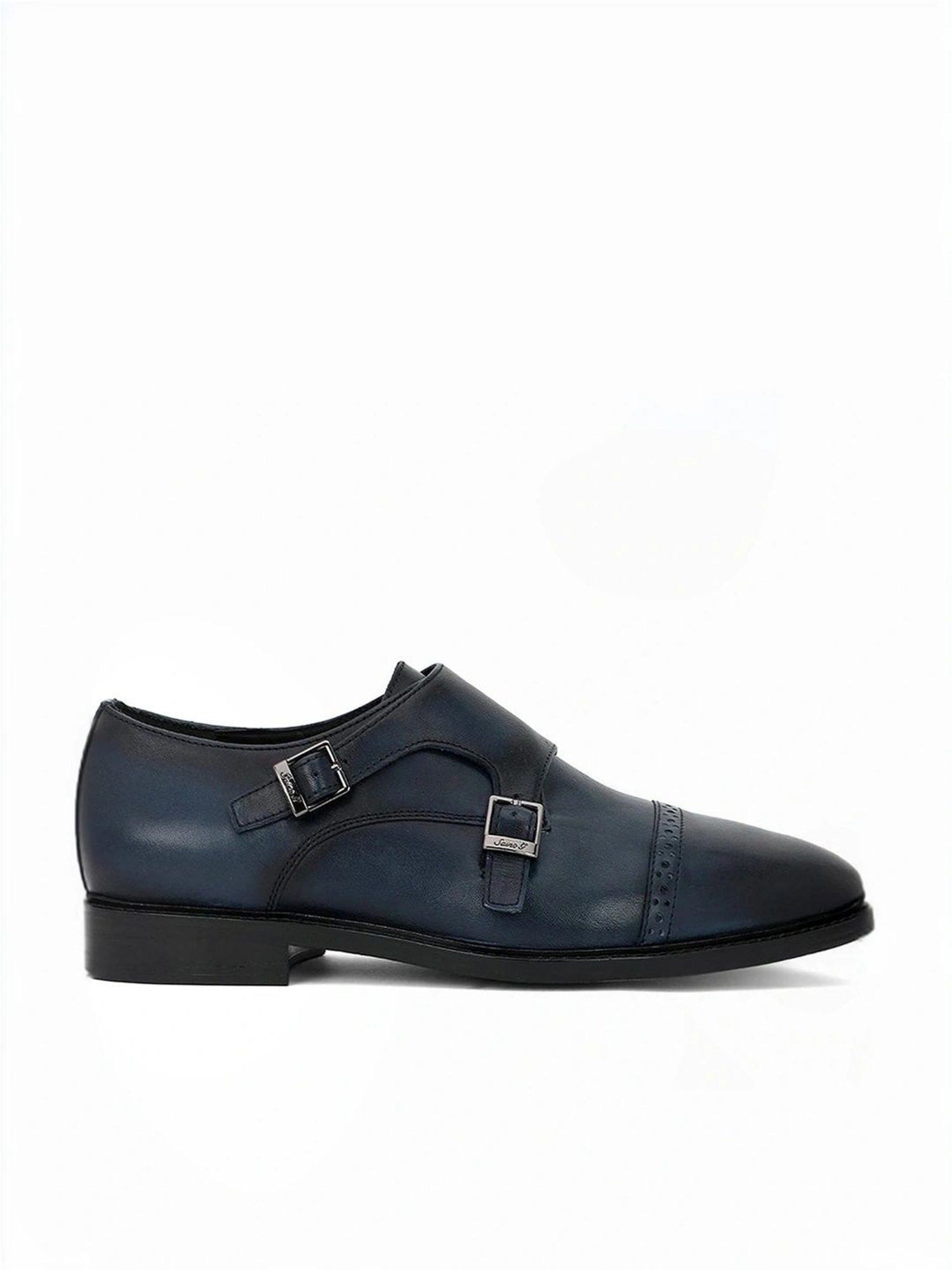 Saint G Men's Perctarit Blue Monk Shoes