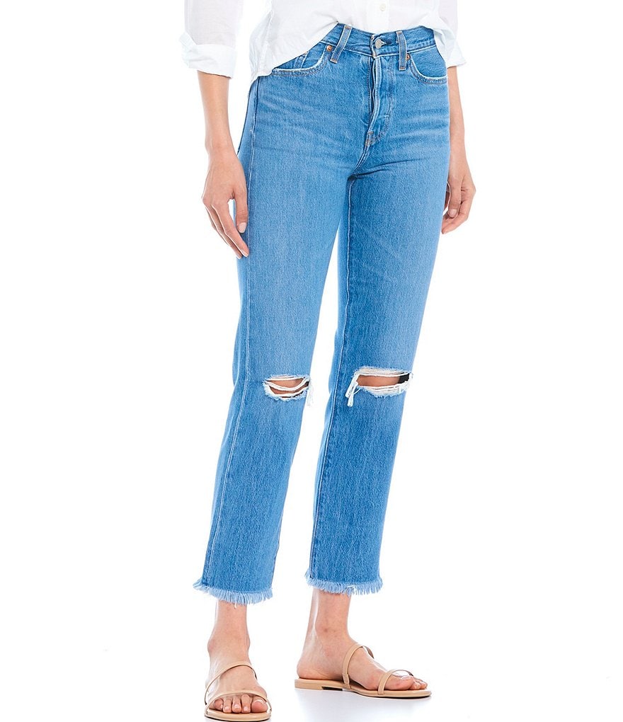 Every Straight Leg Ankle Crop Front Zipper Jeans