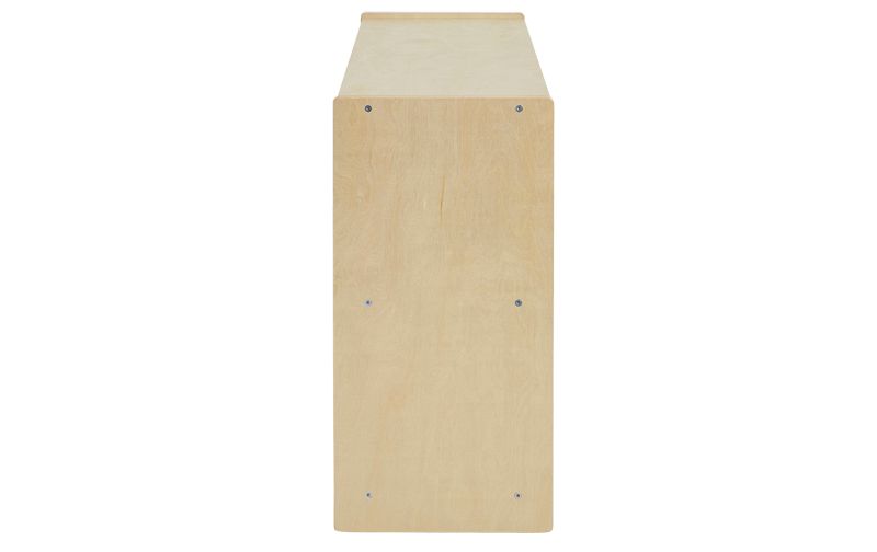 ECR4Kids Birch 2 Shelf Storage Cabinet with Back, Wood Book Shelf Organizer