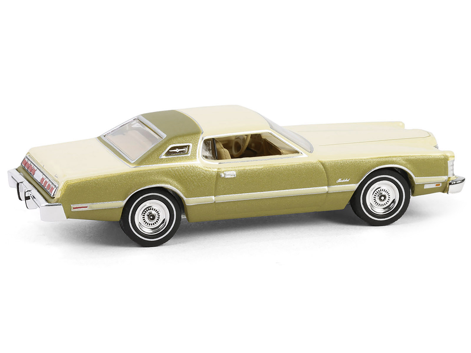 1976 Ford Thunderbird Gold Metallic and Cream "Treat Yourself to One of the World's Great Luxury Car Buys" "Vintage Ad Cars" Series 11 1/64 Diecast Model Car by Greenlight