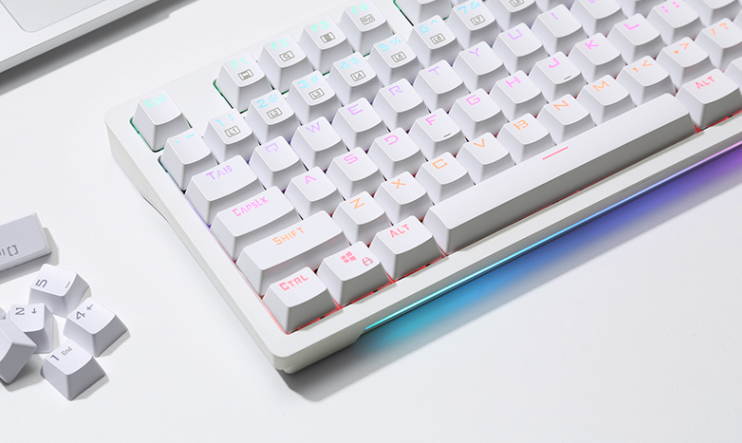 Thunderobot KG3104R Polar night  black   red Switch 104 keys Mechanical Gaming Keyboard  All Keys without Conflict