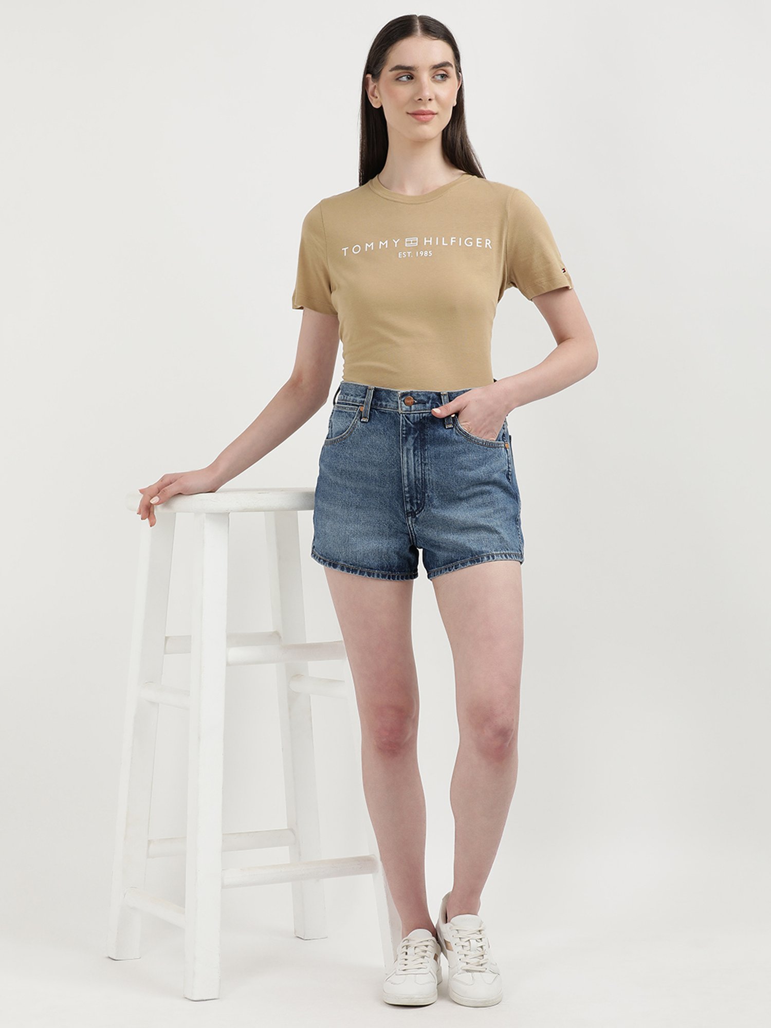 TOMMY HILFIGER Khaki Graphic Print T-Shirt