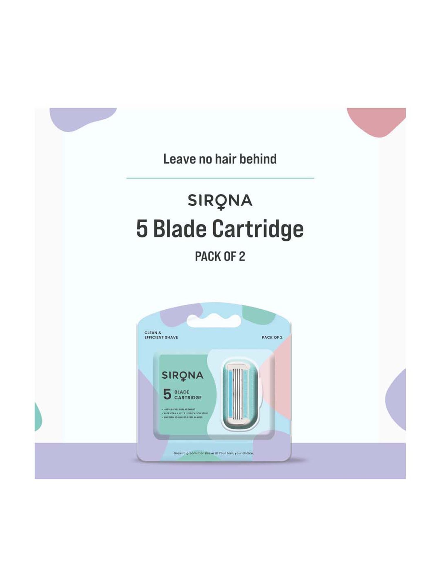 Sirona 5 Blades & 4 Blades Razor Cartridge - 2 Pcs