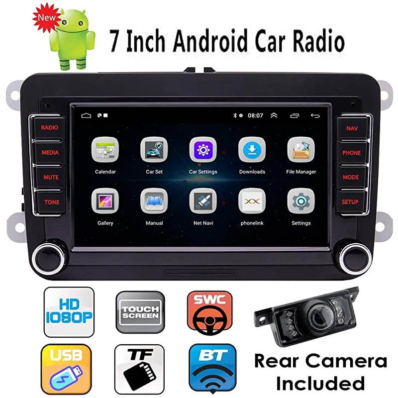 10.0 Double Din Car Stereo GPS Navigation Car Radio Capacitive Touch Screen in Dash Bluetooth Video Player 2 Din Autoradio with WiFi USB Mirrorlink 1080P + Rearview Camera
