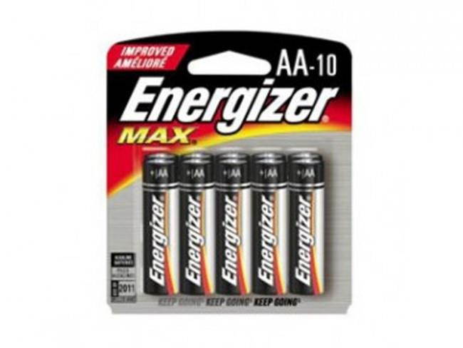 Energizer Max AA Batteries, 1.5 volt Alkaline, Pack of Ten