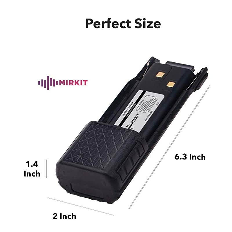 3800 mAh UV82 Battery BL8 74V Liion Compatible With Baofeng UV82 MK35 UV 82HP UV 82 UV 82C Gmrs V1 MURS V1 Baofeng Accessories Baofeng Extended Battery by  Radio