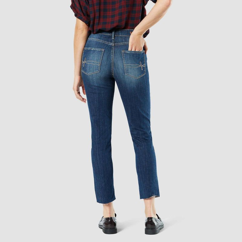 Sail Blue Wide Leg Pocketed High Waist Jeans