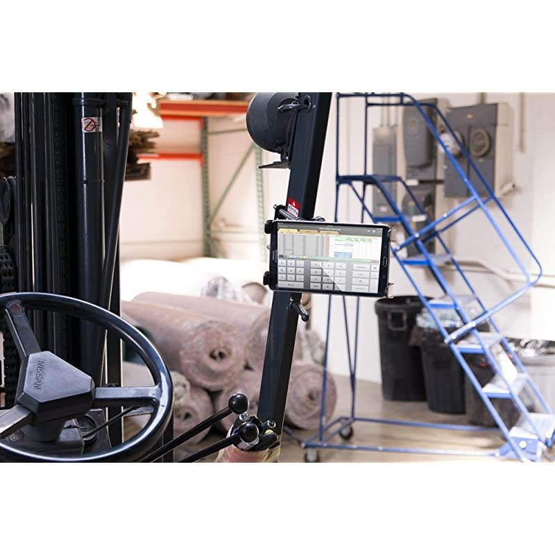 Robust Forklift Pillar Tablet Mount Retail Black