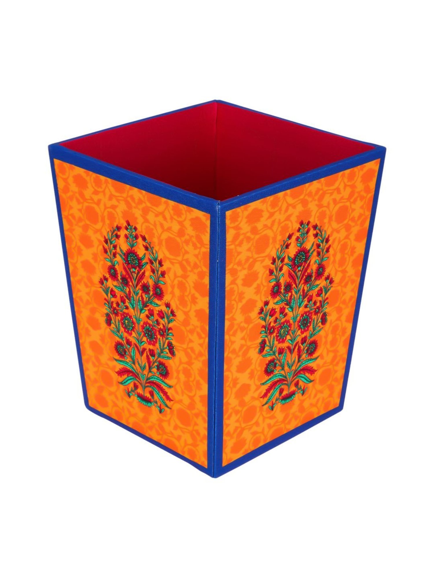 SEJ by Nisha Gupta Mustard Wooden Open Dry Bin - 11.5 Litres