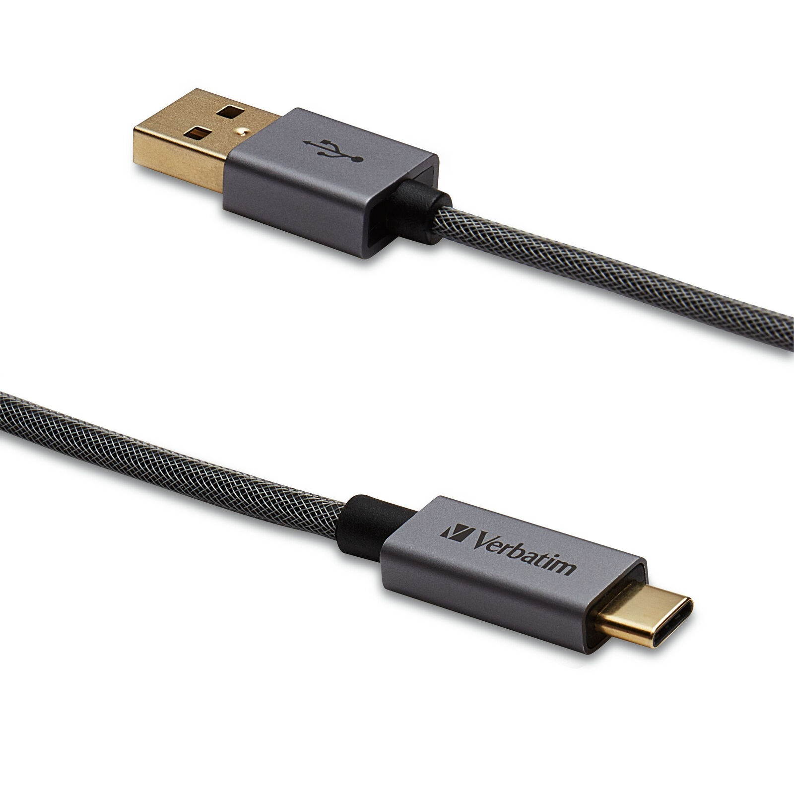 Verbatim USB-C to USB-A Cable - 47 in. Braided Black (99675)
