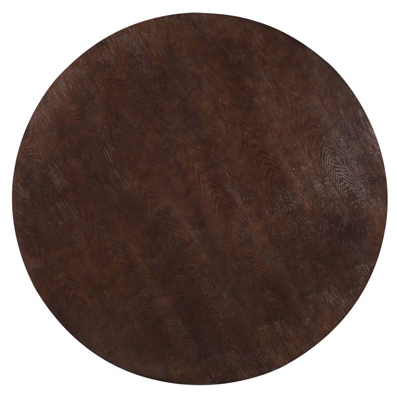 48" Grant Contemporary Walnut Top Dining Table Walnut - Edgemod