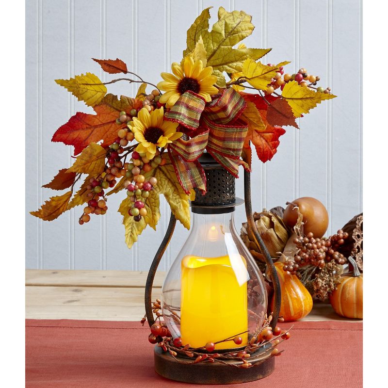 Roman 5" LED Lighted Glittered Church Christmas Pillar Candle - Ivory White