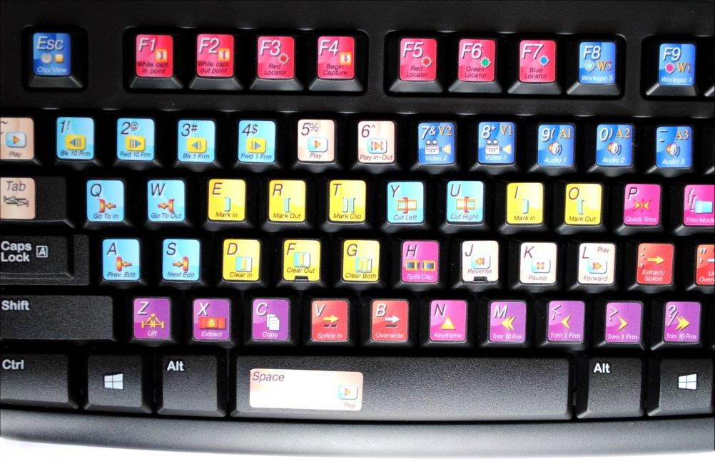 Avid News Cutter New Color Editing Keyboard Labels