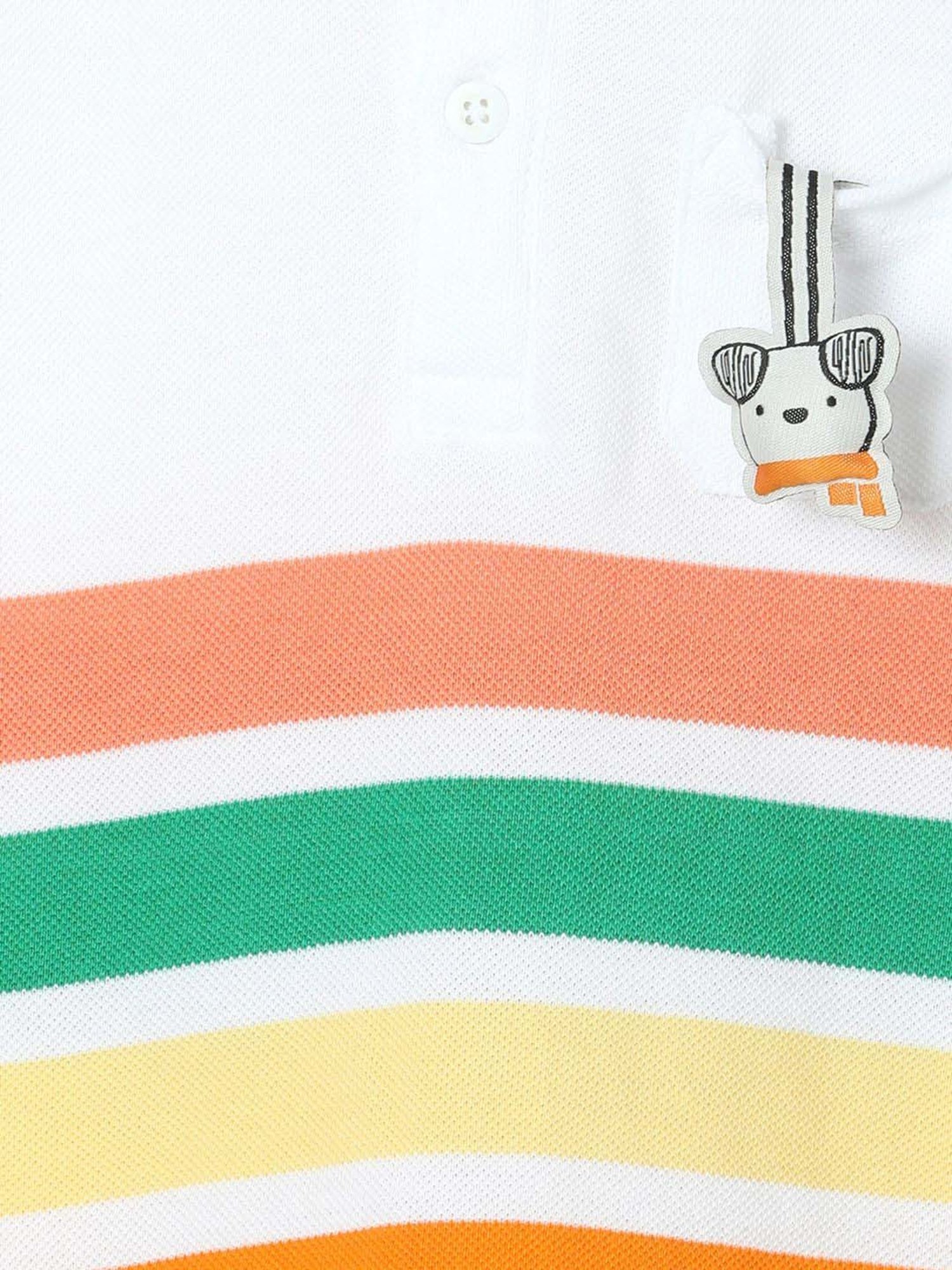 Juniors by Lifestyle Boys Multicolor Cotton Striped T Shirt