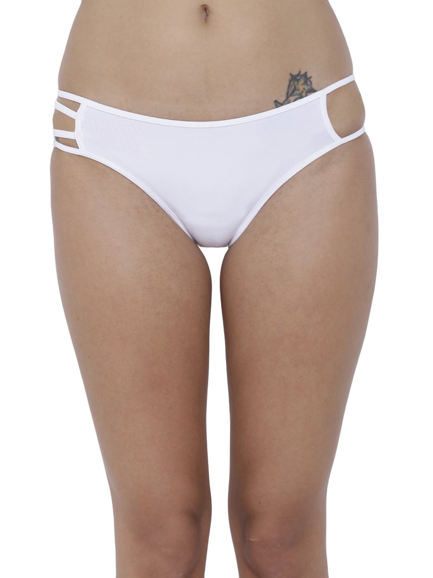BASIICS by La Intimo White Bikini Panty