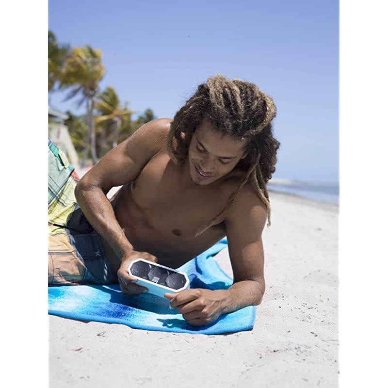 IMW457-MT Jacket H2O 2 Bluetooth Speaker, IP67 Waterproof, Shockproof And Snowproof Rated And It Floats Rating, 8 Hours Of Battery, Ultra Portable, Compact Design, Mint Mint Green