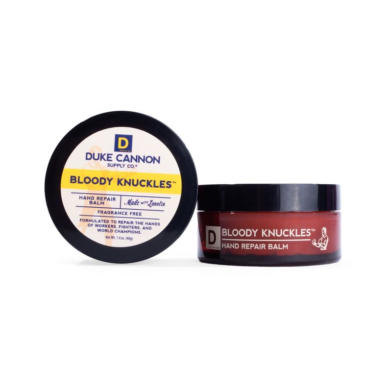 Duke Cannon Bloody Knuckles Fragrance Free Hand Repair Balm - Trial Size - 1.4oz