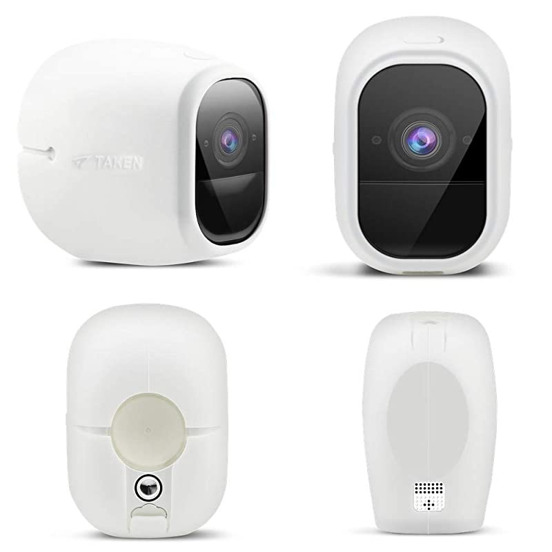 Silicone Skins Compatible with Arlo PRO Arlo PRO 2 Smart Security Home Camera Silicone Skins Case Cover for Arlo PRO Arlo PRO 2 Smart Security WireFree Cameras 3 Pack White