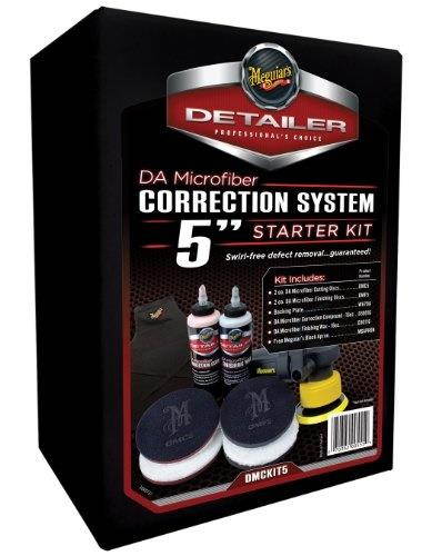 meguiar's da microfiber correction system 5" starter kit  complete paint correction kit  dmckit5