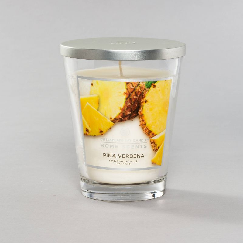 11.5oz Jar Pina Verbena Candle - Home Scents by Chesapeake Bay Candle