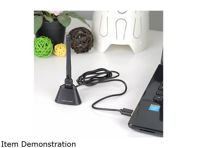 Wavlink AC600 USB Wifi Adapter, 600Mbps Dual Band Wireless Adapter, 802.11ac, High Gain 3dbi Antenna Network Adapter, 2.4G/150Mbps + 5G/433Mbps For PC, Windows XP/Vista/7/8/8.1/10 (32/64bits) MAC OS