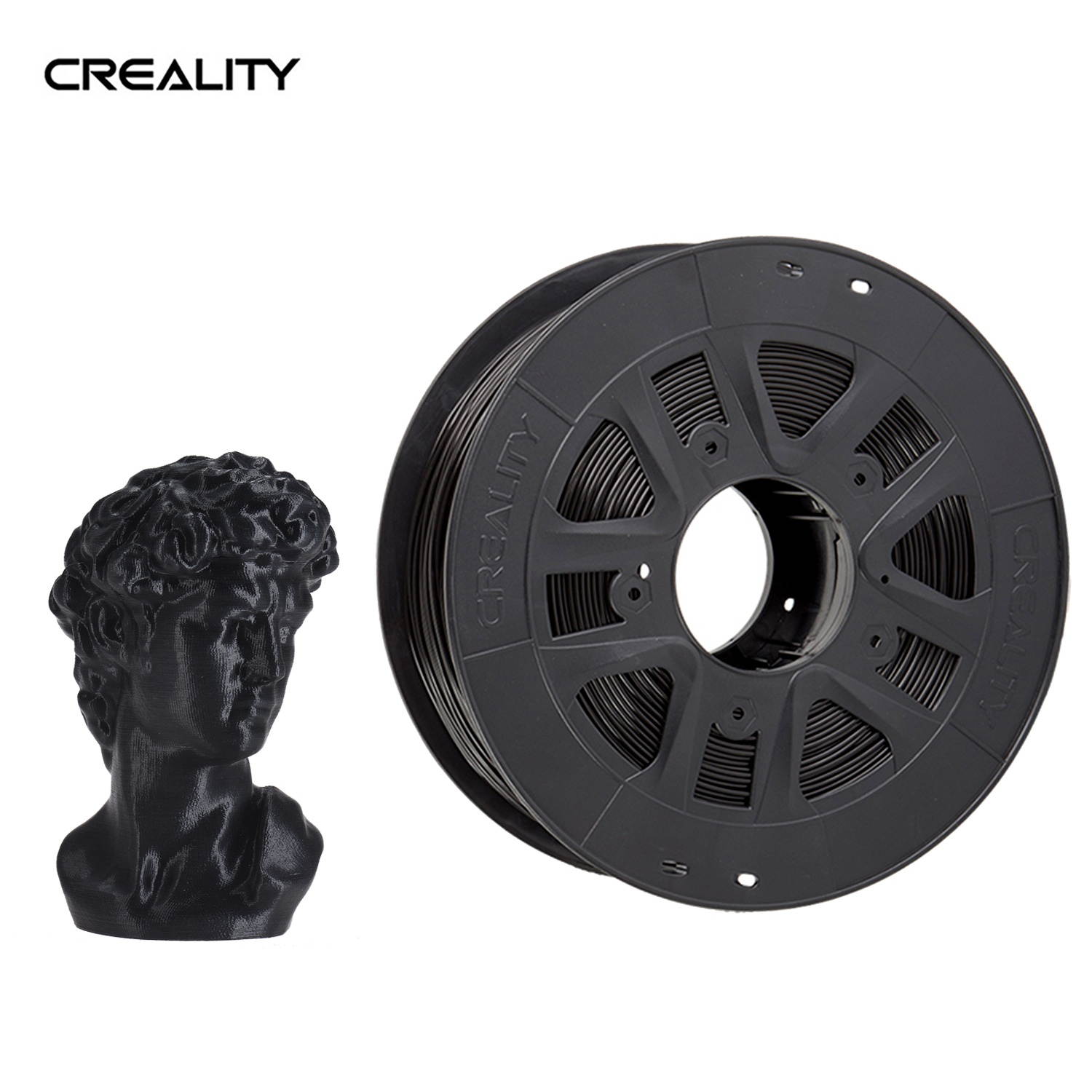 Creality 3D Printer PLA Filament 1.75mm 1kg/2.2lbs Filament Dimensional Accuracy +/- 0.02 mm, Red