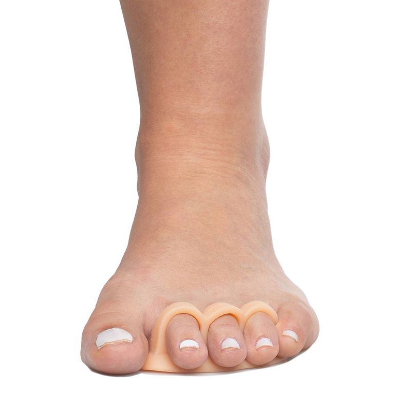 ZenToes Triple Loop Toe Crest for Hammer Toes - Beige - 2pk