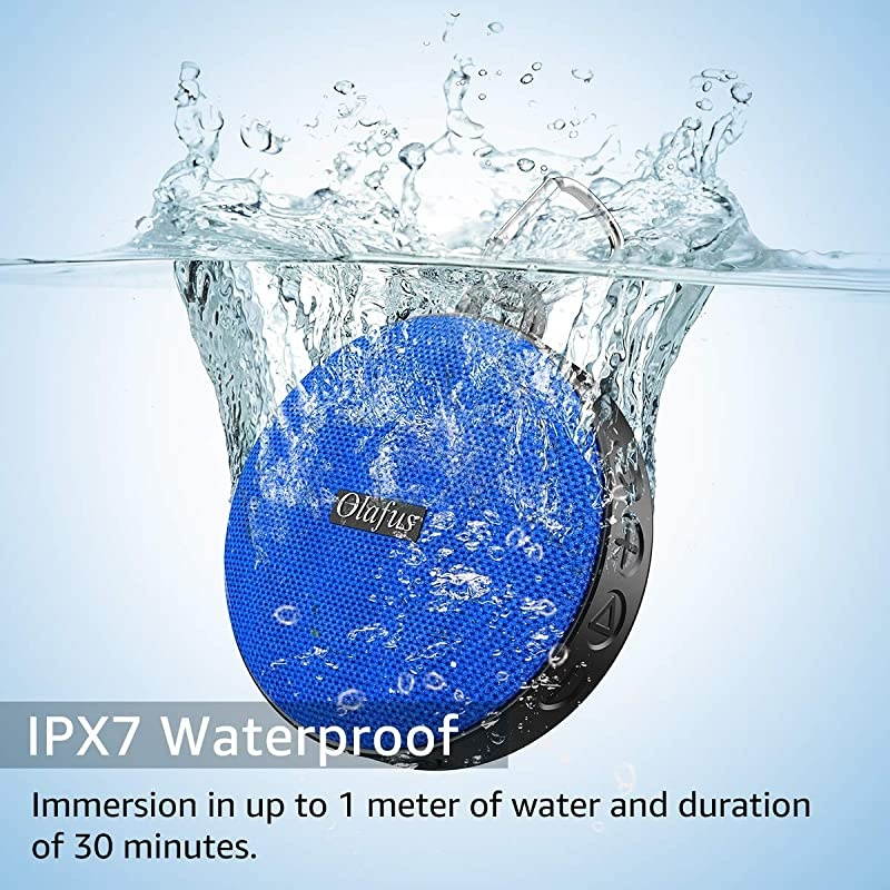 Bluetooth Bike Speaker with Detachable Bicycle Mount, IP65 Waterproof, Shockproof Dustproof for Outdoor Riding, Bluetooth 5.0 HD Sound, 10H Playtime, Built-in Mic