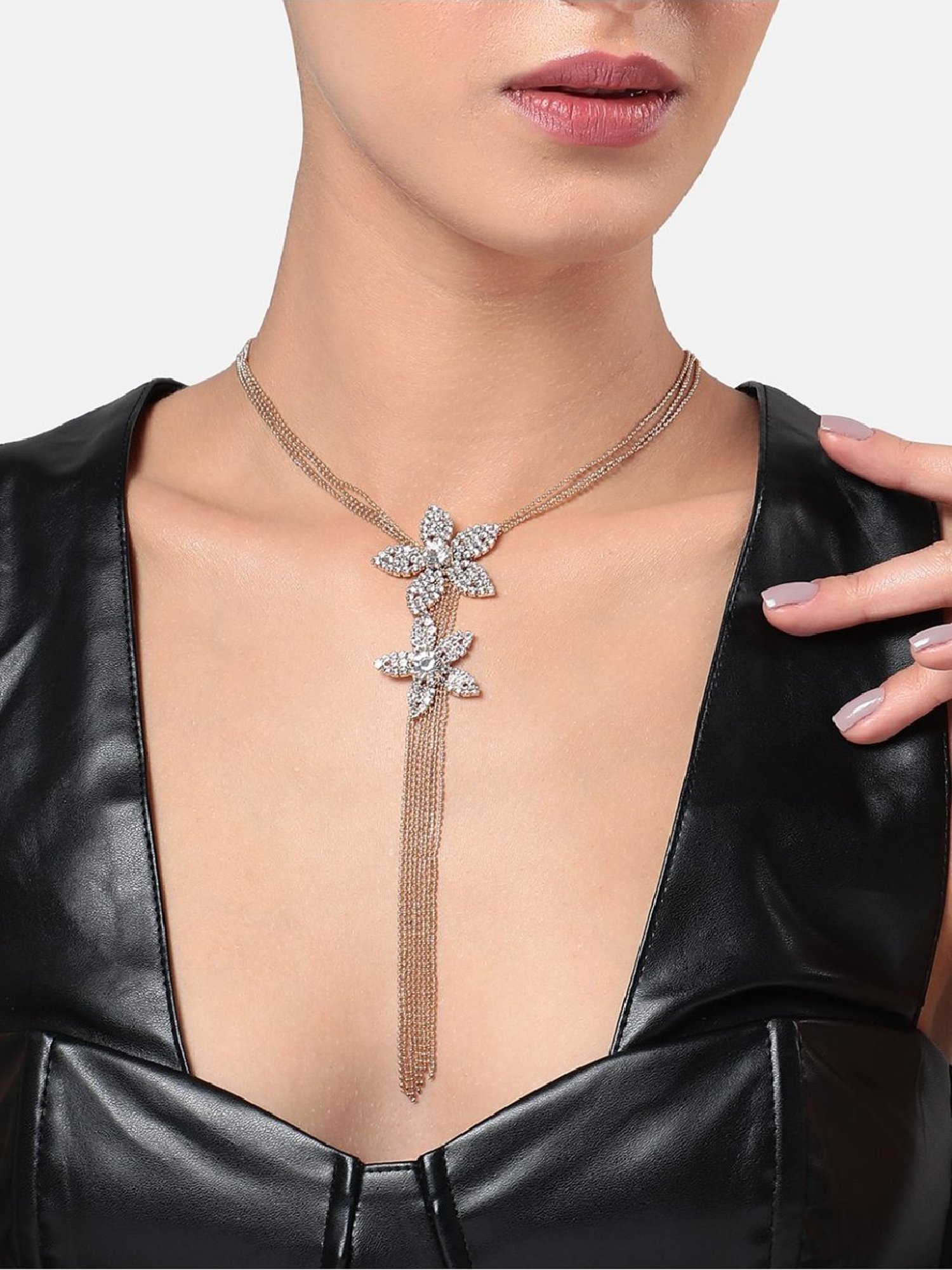 Sohi Women's Starlight Serenade Negligee Necklace