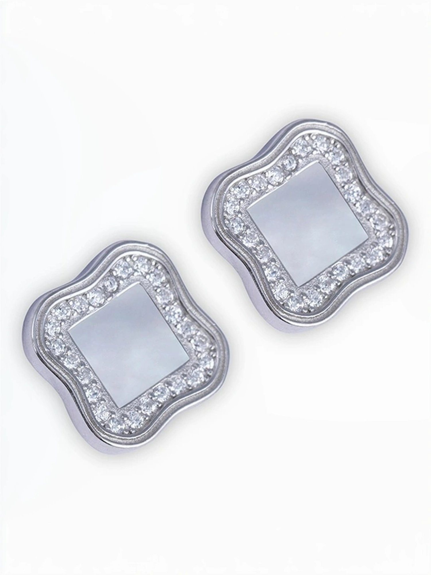 Touch925 Sterling Silver Zirconia Silver Pendant Set for women