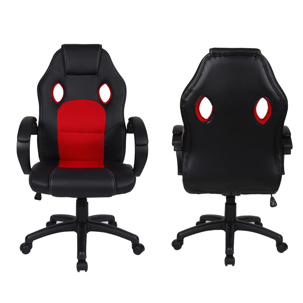 Polar Aurora Office Chair Leather Desk High Back Ergonomic Adjustable pc Chair