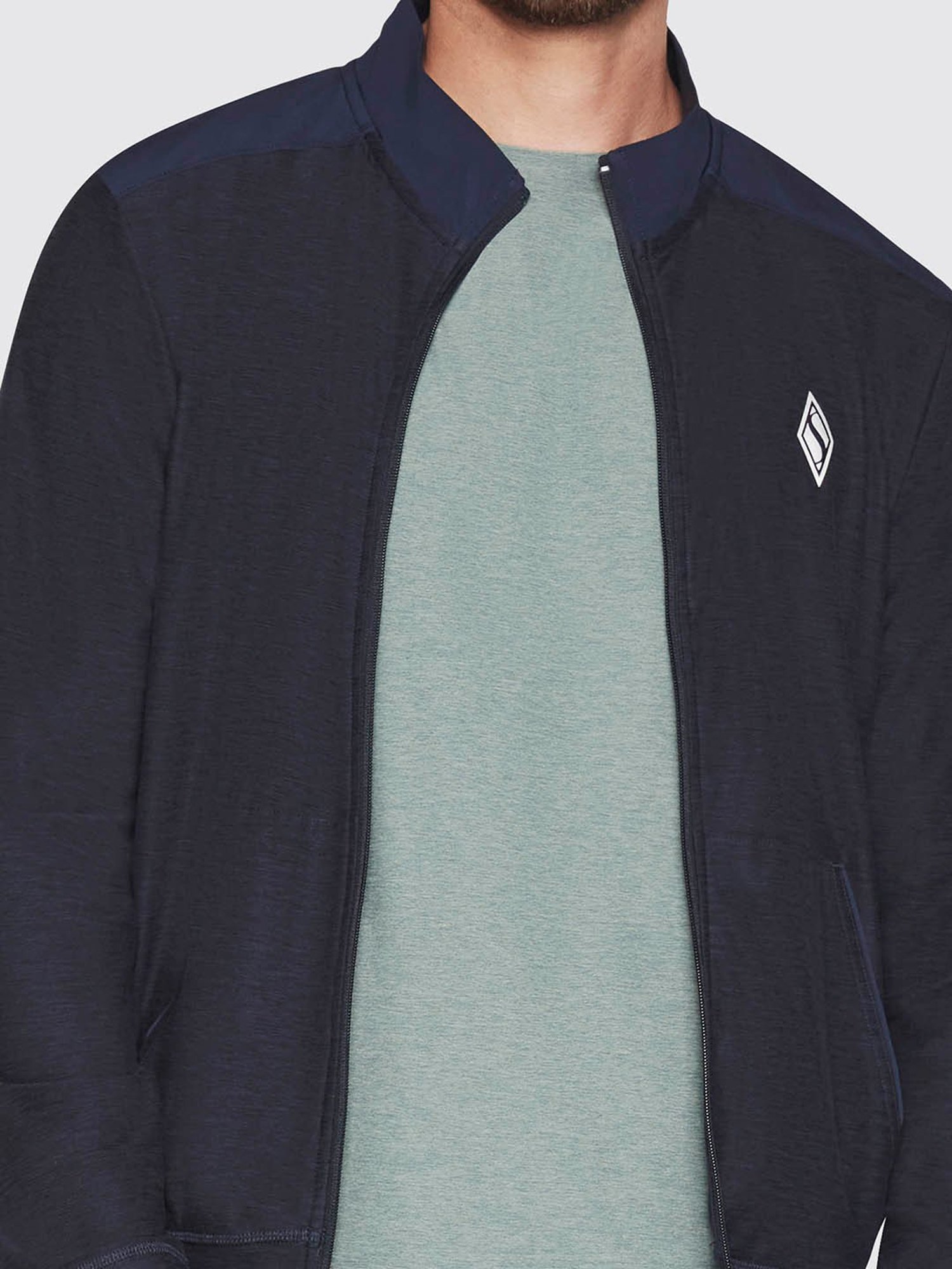 Slowave Teal Regular Fit Sports Hooded Jacket