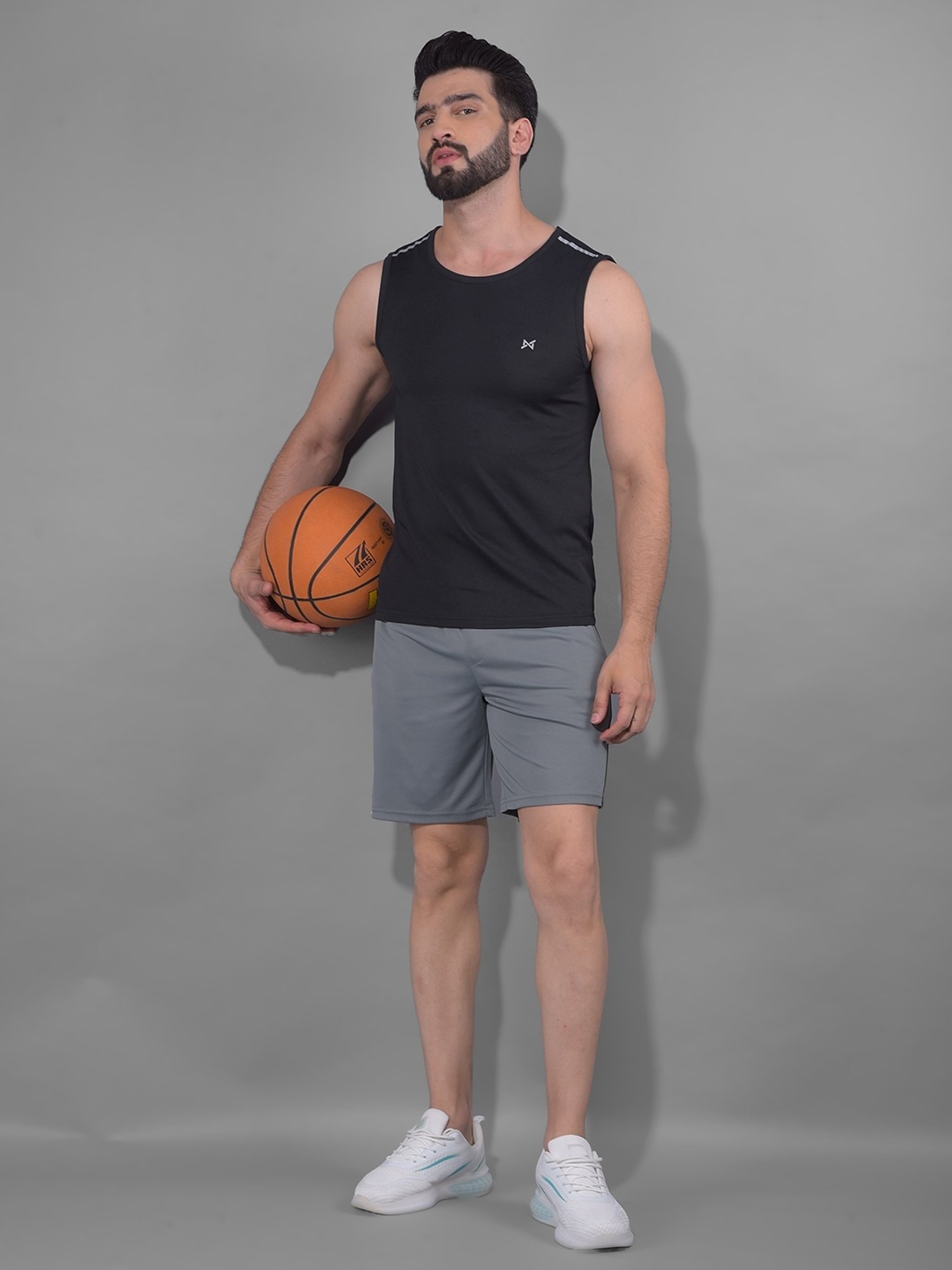 Force NXT Multicolored Regular Fit Gym Vest - Pack Of 3