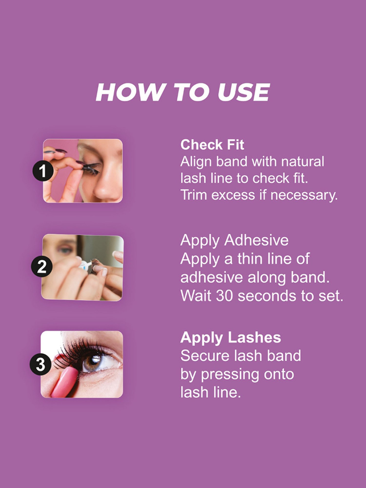 Ola! Candy Flirty Human Hair False Eyelashes - 234