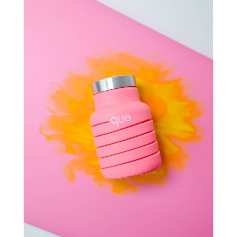 12oz que Bottle Coral Pink