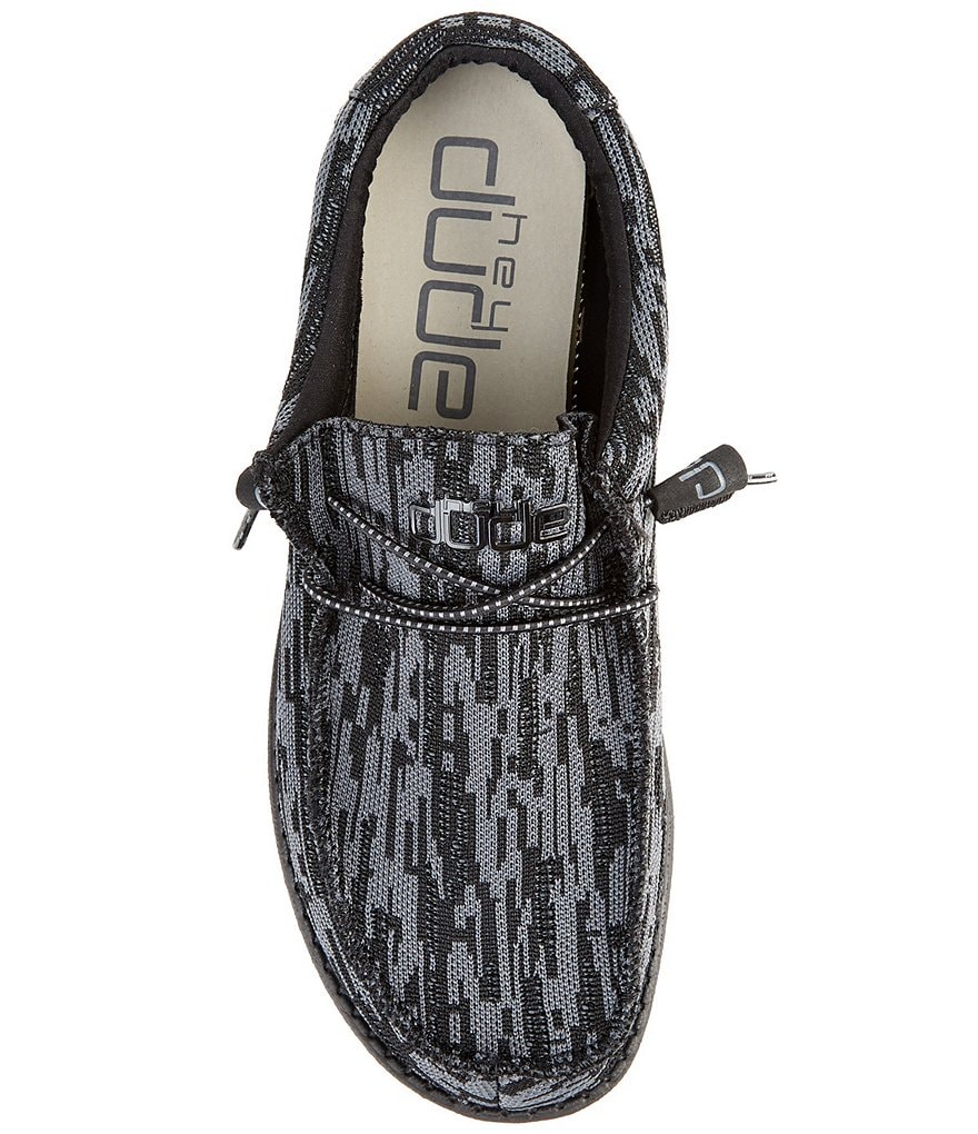 Hey Dude Men's Wally Sox Camo Print Washable Slip-Ons