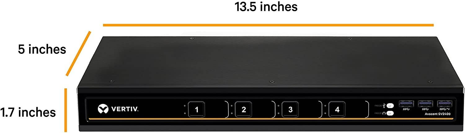 Vertiv Avocent 4-Port DisplayPort 4K Ultra HD KVM Switch (SV240D)