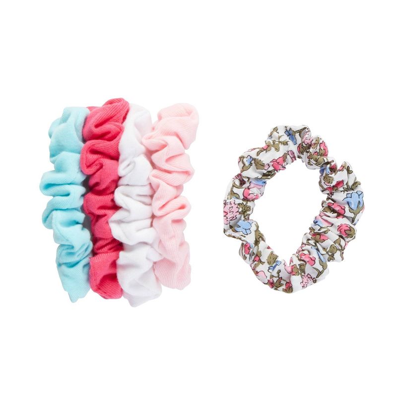 scunci Kids Mini Scrunchies - Floral Print - 5pk
